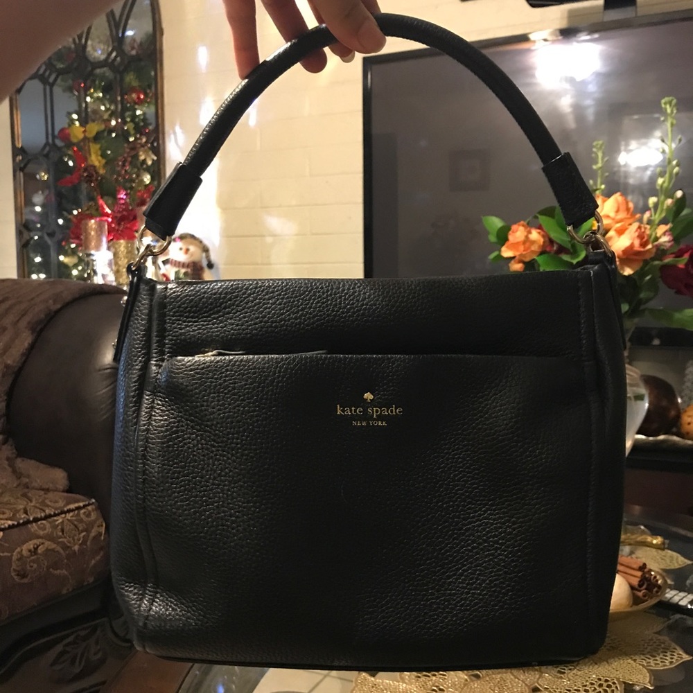 Kate Spade Black Leather. Medium size.